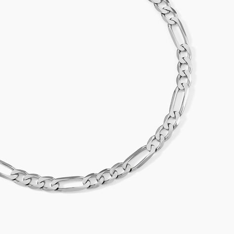 Chaîne Vivian Maille Alternee 1/3 Argent Blanc - Chaines Homme | Marc Orian