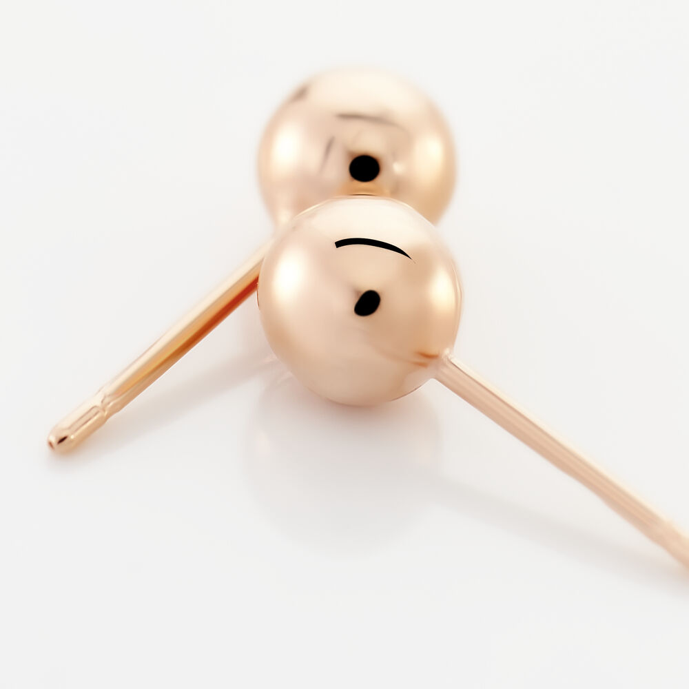 Boucles D'oreilles Puces Virgie Argent Rose - Puces Femme | Marc Orian