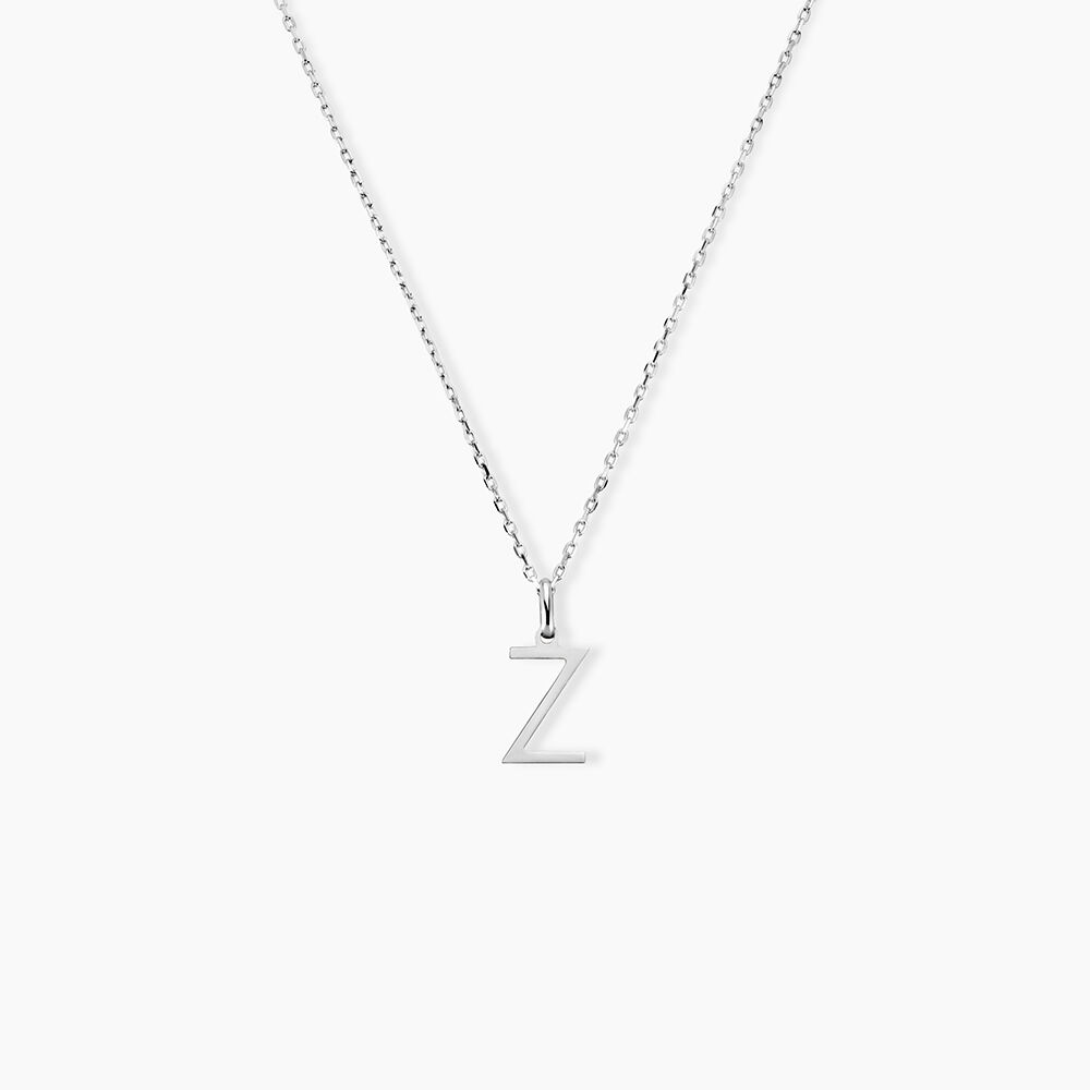 Pendentif Ionia Lettre Or Blanc - Pendentifs Famille | Marc Orian