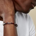 Bracelet Acier Blanc Pacome - Bracelets cuir Homme | Marc Orian