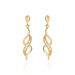 Boucles D'oreilles Pendantes Ishaae Plaqué Or Jaune Oxyde De Zirconium - Boucles d'oreilles Pendantes Femme | Marc Orian