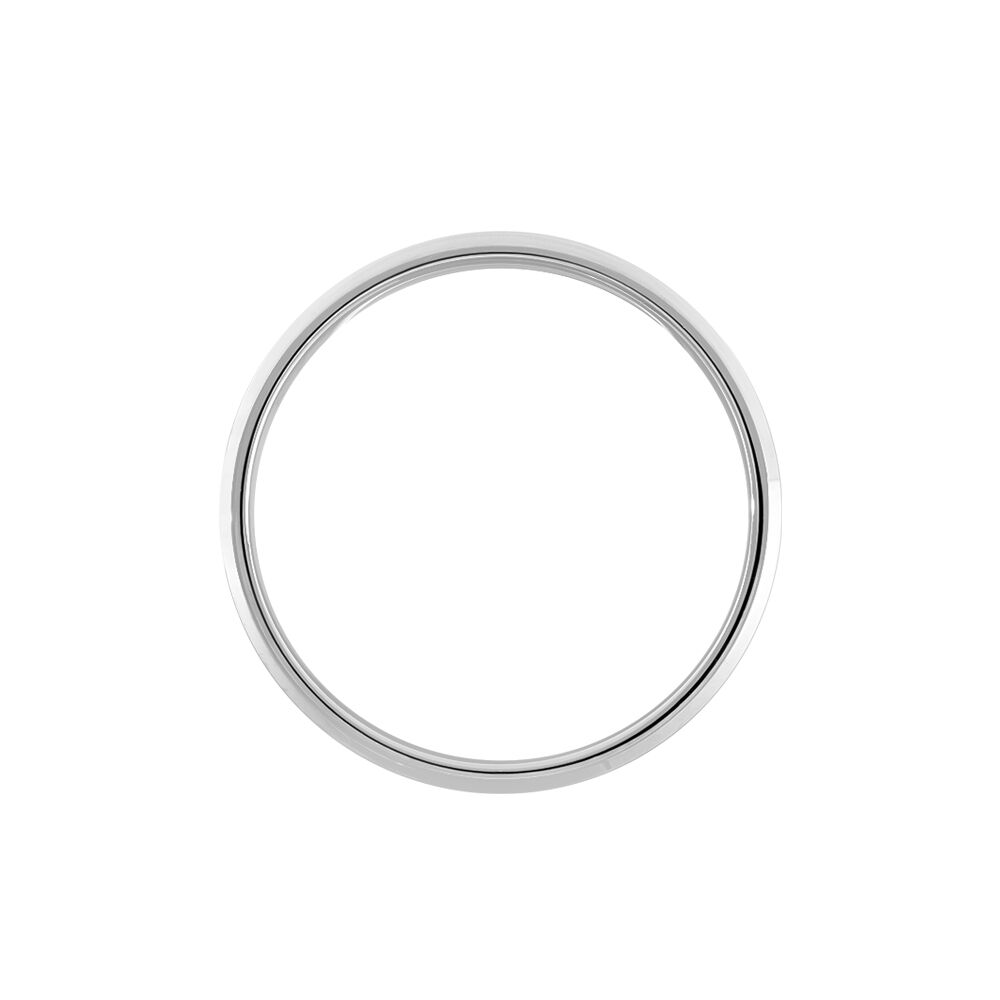 Alliance Rominus Ruban Plat Palladium Blanc - Alliances duo Homme | Marc Orian