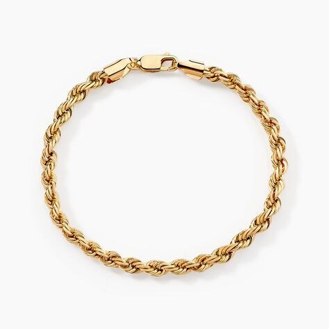 Bracelet Jerry Or Jaune Maille Corde - Bracelets mailles Femme | Marc Orian