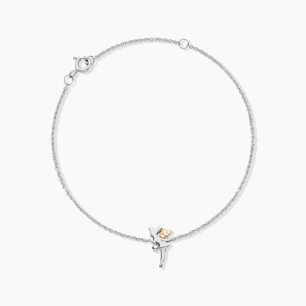 Bracelet Or Jaune Argent Blanc Oxyde De Zirconium - Bracelets cha&icirc;nes Femme | Marc Orian