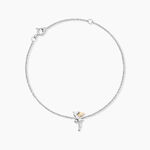 Bracelet Or Jaune Argent Blanc Oxyde De Zirconium - Bracelets cha&icirc;nes Femme | Marc Orian