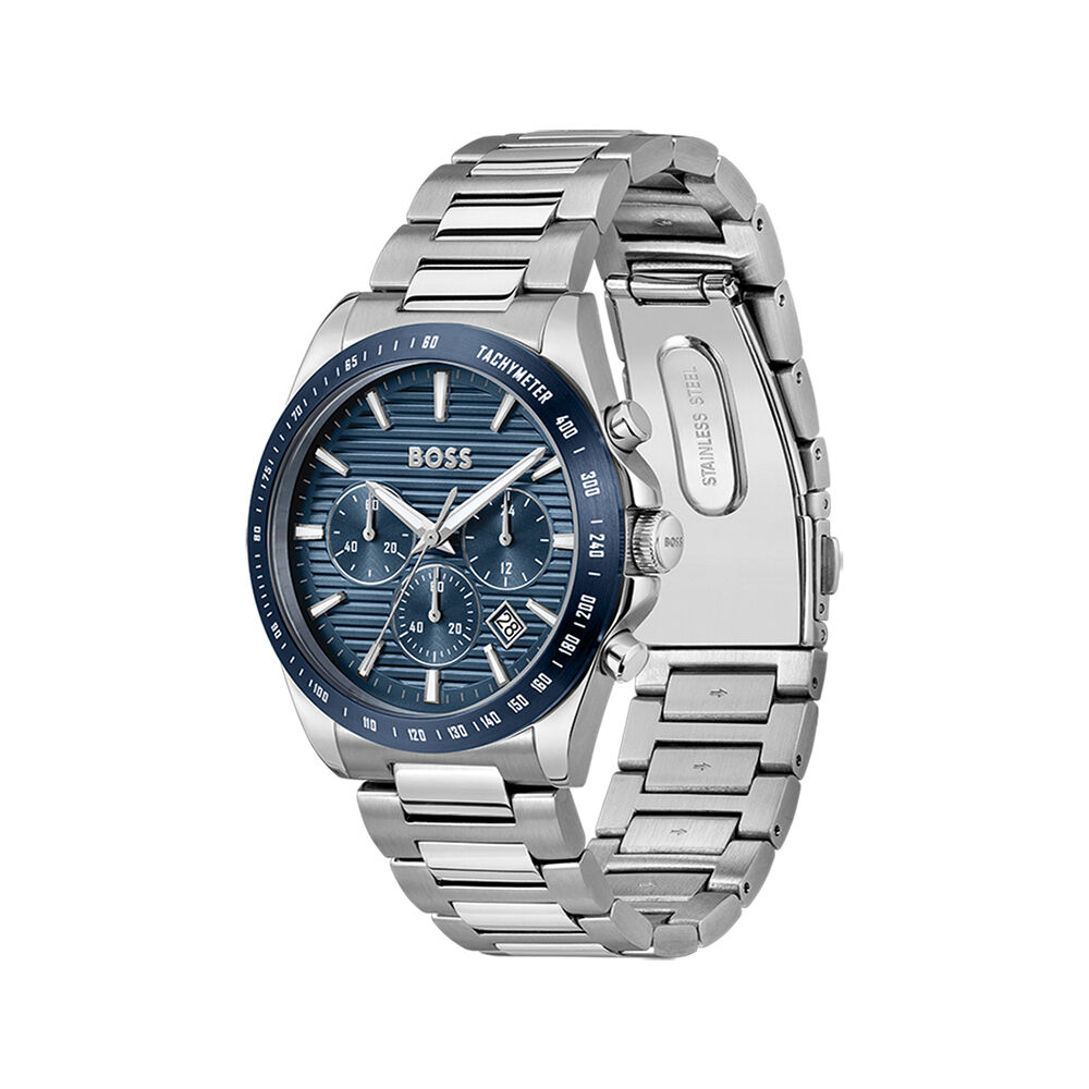 Montre Boss Strike Chrono Bleu - Fête des pères Homme | Marc Orian
