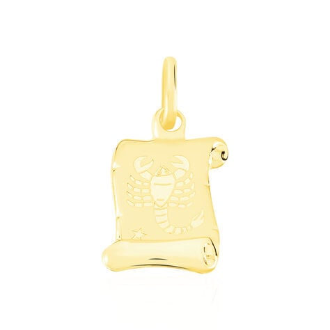 Pendentif Lamie Zodiaque Parchemin Or Jaune - Bijoux personnalisés Famille | Marc Orian