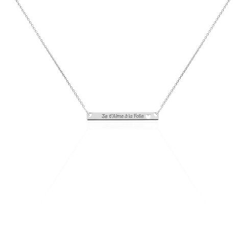 Collier Karelle Argent Blanc - Colliers fantaisie Femme | Marc Orian
