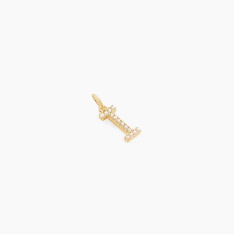Pendentif Lettre I Or Jaune Oxyde - Pendentifs Famille | Marc Orian