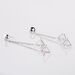 Boucles D'oreilles Puces Cubik Argent Blanc - Puces Femme | Marc Orian
