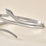 Bracelet Jonc Solitaae Argent Blanc - Bracelets joncs Femme | Marc Orian