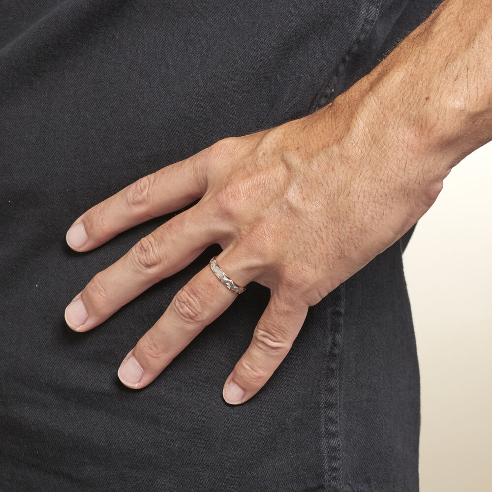 Alliance Clotilde Demi Jonc Classique Or Bicolore - Alliances duo Unisex | Marc Orian