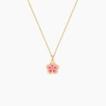 Collier Syna Fleur Argent Dor&eacute; A L'Or 750/1000 - Colliers ete Enfant | Marc Orian