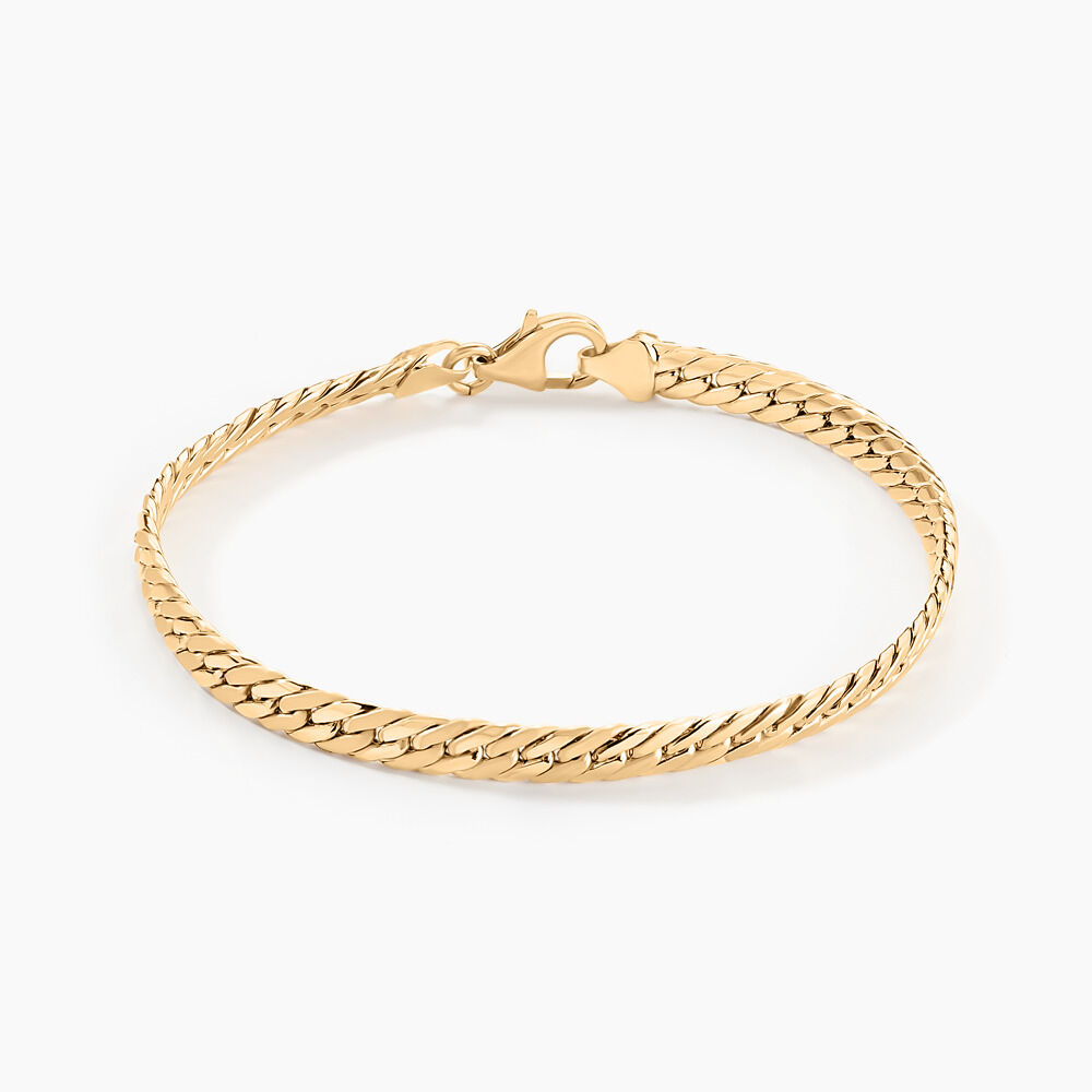 Bracelet Or Jaune Izel Maille Anglaise - Bracelets mailles Femme | Marc Orian