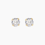 Boucles D'oreilles Puces Eddie Or Jaune Oxyde De Zirconium - Puces Femme | Marc Orian