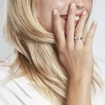 Alliance Cheryn Ruban Plat Argent Blanc - Alliances duo Famille | Marc Orian