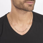 Cha&icirc;ne Bixente Maille Alternee 1/3 Plaqu&eacute; Or Jaune - Chaines Homme | Marc Orian