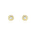 Boucles D'oreilles Or Jaune Vallie Oxydes - Puces Femme | Marc Orian