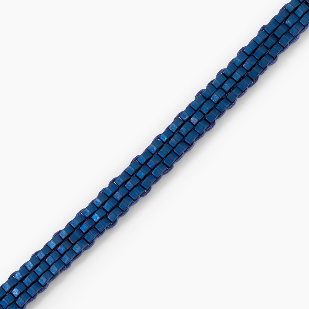 Bracelet Naturel Acier Argent&eacute; H&eacute;matite - Bracelets cha&icirc;nes Homme | Marc Orian