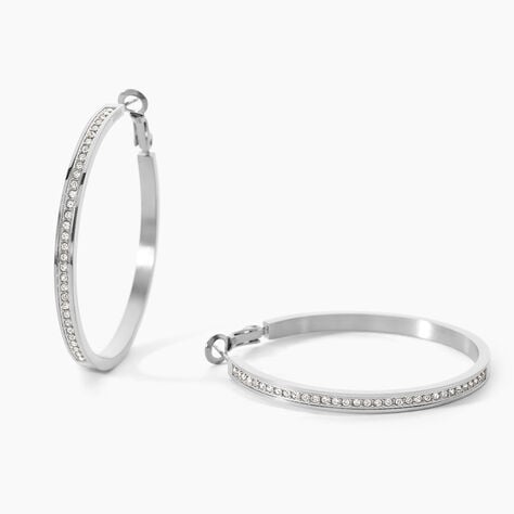 Cr&eacute;oles Guess Color My Day Acier Blanc Oxyde De Zirconium - Cr&eacute;oles Femme | Marc Orian