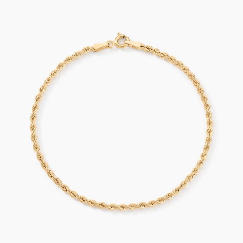 Bracelet Jerry Maille Corde Or Jaune - Bracelets mailles Femme | Marc Orian