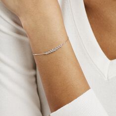 Bracelet Aliah Argent Blanc Oxyde De Zirconium - Bracelets chaînes Femme | Marc Orian