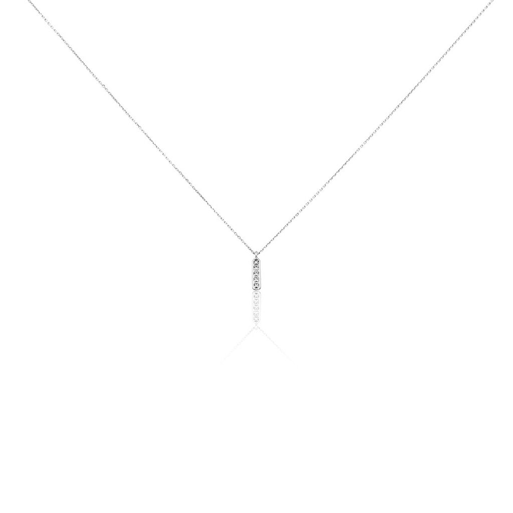 Collier Rosalin Blanc Diamant Blanc - Colliers avec pierres Femme | Marc Orian