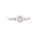 Bague Lisyae Or Blanc Diamants - Parures de mariage Femme | Marc Orian
