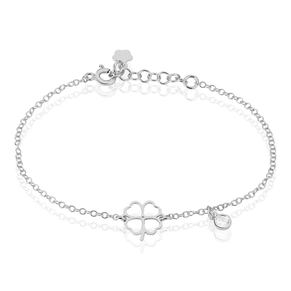 Bracelet Spirit Argent Blanc Oxyde De Zirconium - Bracelets fantaisie Femme | Marc Orian