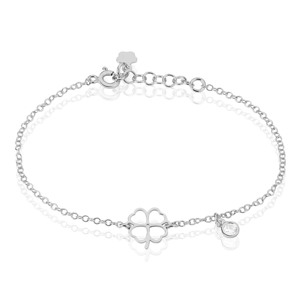 Bracelet Spirit Argent Blanc Oxyde De Zirconium - Bracelets fantaisie Femme | Marc Orian