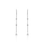 Boucles D'oreilles Pendantes Mascaret Argent Blanc Oxyde De Zirconium - Pendantes Femme | Marc Orian