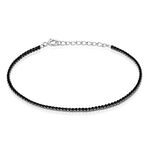 Bracelet Lou-anne Argent Blanc Oxyde De Zirconium Noir - Bracelets fantaisie Femme | Marc Orian