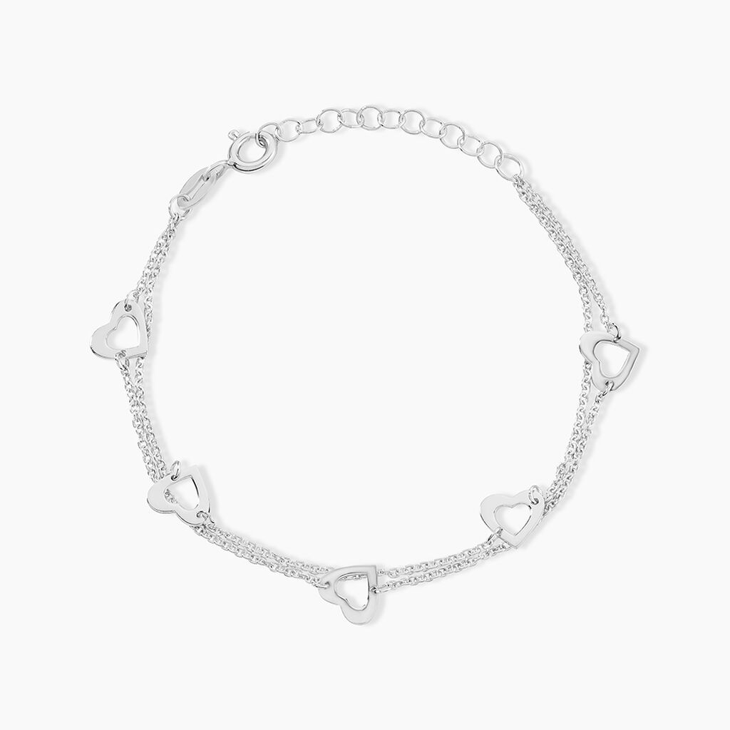 Bracelet Suzy Argent Blanc - Bracelets fantaisie Femme | Marc Orian