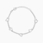 Bracelet Suzy Argent Blanc - Bracelets fantaisie Femme | Marc Orian