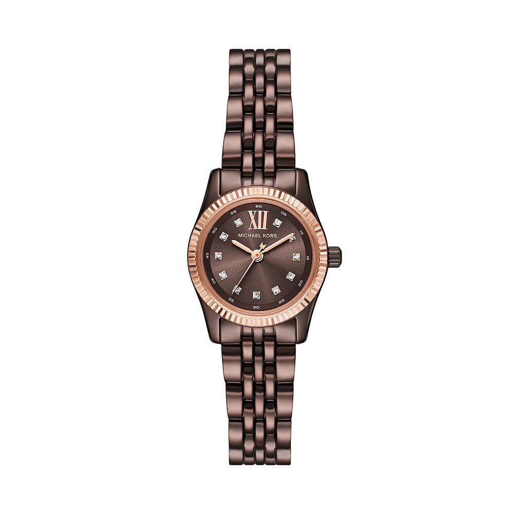 Montre Michael Kors Petite Lexington Marron - Montres étanches Femme | Marc Orian