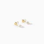 Boucles D'Oreilles Pendantes Loving Pearl Argent Dor&eacute; A L'Or 750/1000 Perle De Culture - Pendantes Femme | Marc Orian