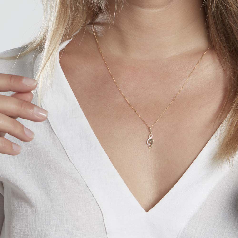 Pendentif Caprais Or Jaune Oxydes De Zirconium - Pendentifs Femme | Marc Orian