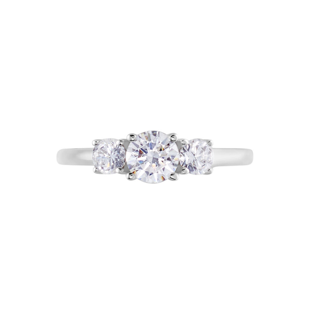 Bague Habib Or Blanc Oxyde - Solitaires Femme | Marc Orian