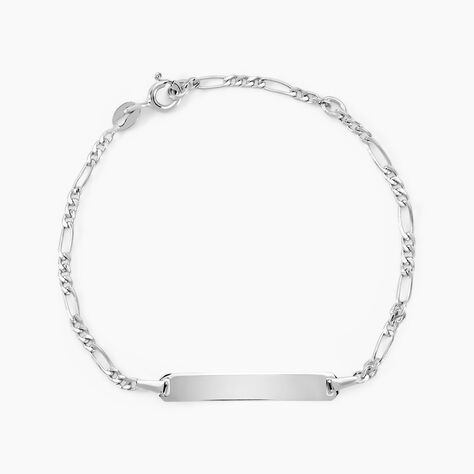 Bracelet Identite Bebe Or Blanc Bartolomee - Gourmettes Enfant | Marc Orian
