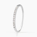 Alliance Pristina Or Blanc Diamant - Alliances avec pierres Femme | Marc Orian