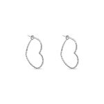 Cr&eacute;oles Ursula Argent Blanc - Cr&eacute;oles Femme | Marc Orian