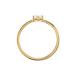 Bague &eacute;clat Perl&eacute; Plaqu&eacute; Or Oxyde De Zirconium - Bijoux fantaisie Femme | Marc Orian