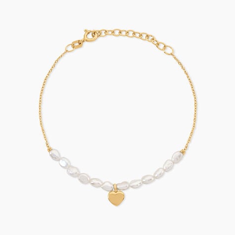 Bracelet Loving Pearl Argent Dor&eacute; A L'Or 750/1000 Perle De Culture - Bracelets cha&icirc;nes Femme | Marc Orian