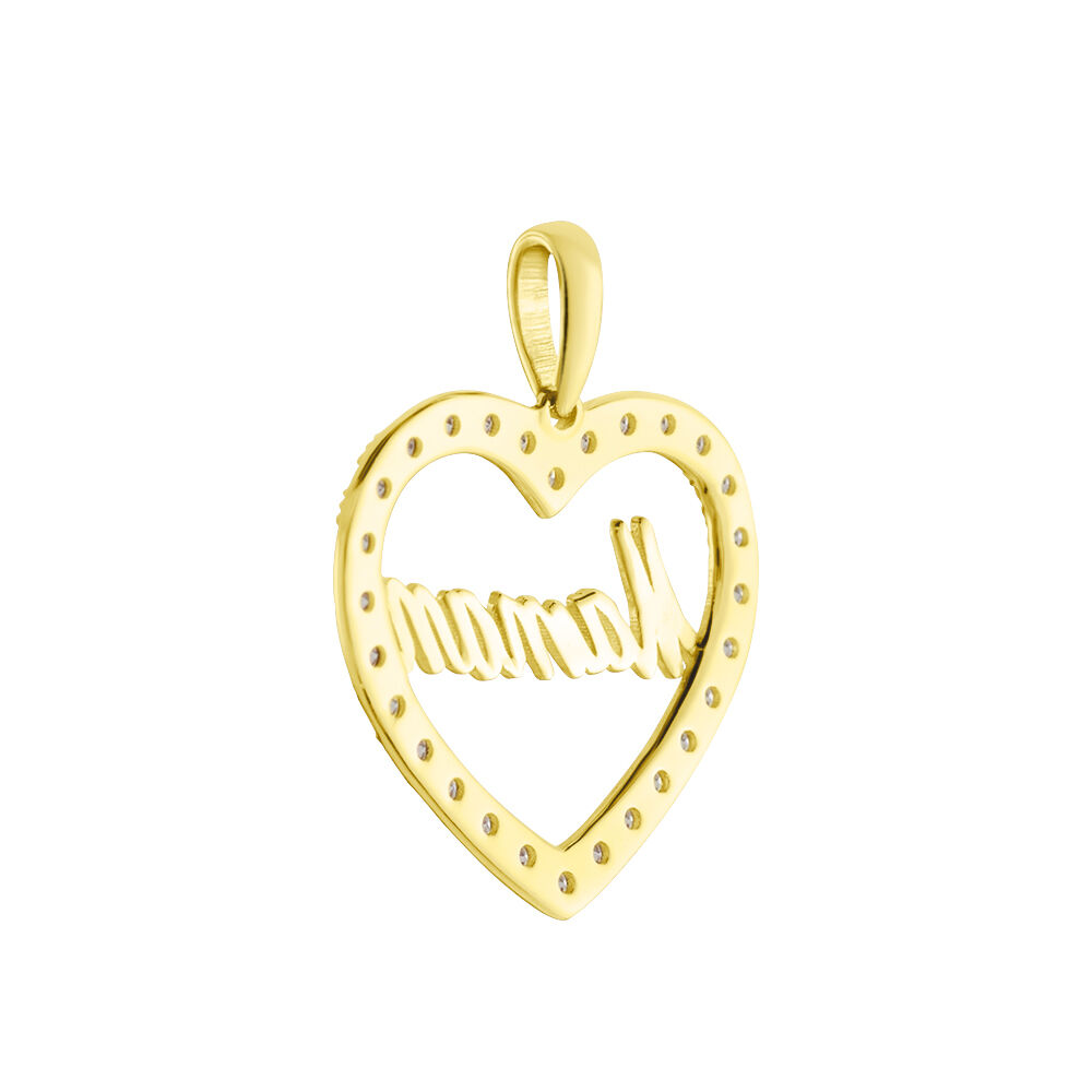 Pendentif Or Jaune Ramouna Oxyde De Zirconium - Pendentifs Femme | Marc Orian