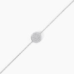Bracelet Angeles Argent Blanc Oxyde De Zirconium - Bracelets Medailles Femme | Marc Orian