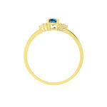 Bague Or Jaune Diapr&eacute; Topaze Et Oxydes De Zirconium - Bagues pierres fines Femme | Marc Orian