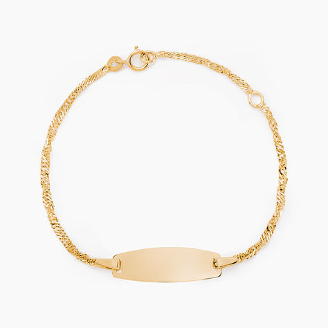 Bracelet Identite Bebe Or Jaune Ericka - Gourmettes Enfant | Marc Orian