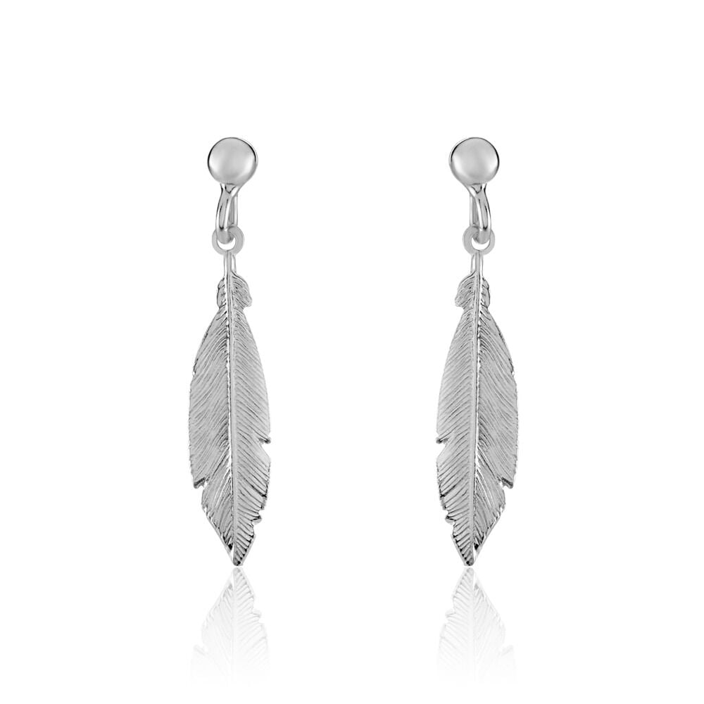 Boucles D'oreilles Pendantes Euriell Argent Blanc - Pendantes Femme | Marc Orian