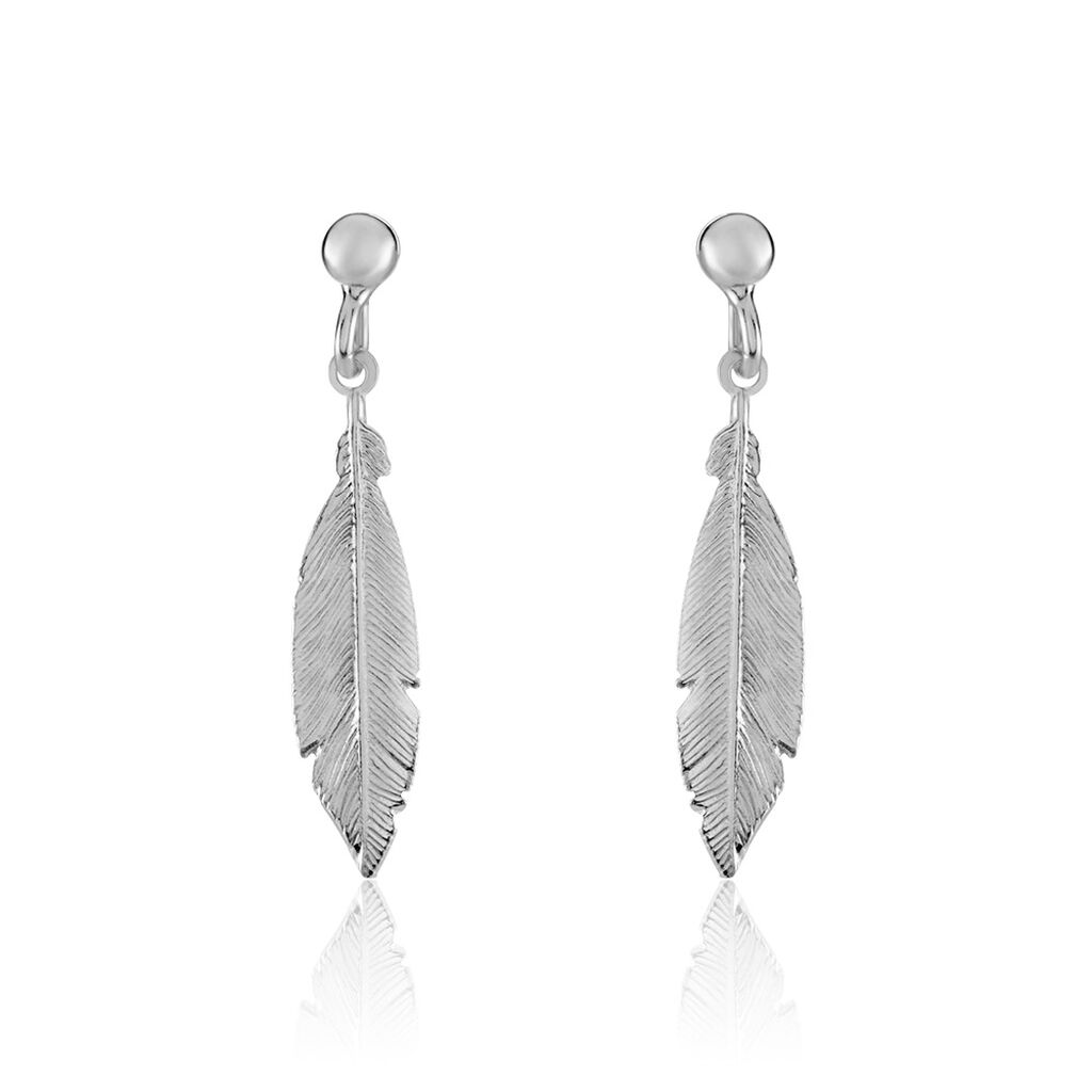 Boucles D'oreilles Pendantes Euriell Argent Blanc - Pendantes Femme | Marc Orian