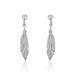 Boucles D'oreilles Pendantes Euriell Argent Blanc - Pendantes Femme | Marc Orian